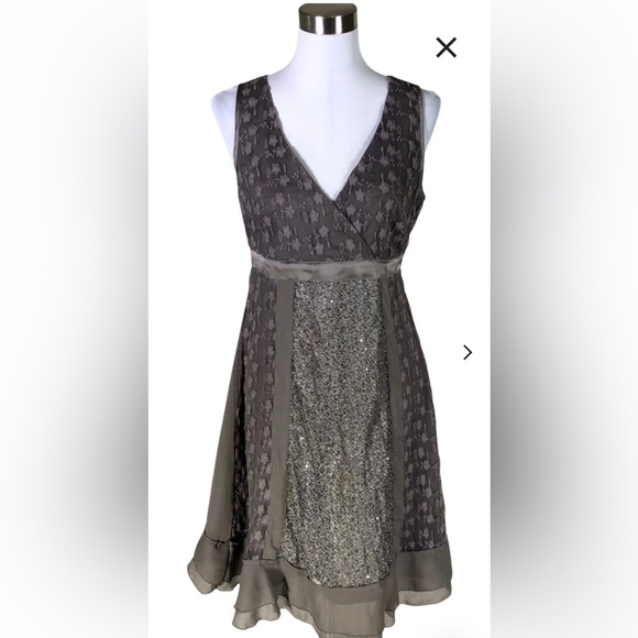 Dresses & Skirts - Cream brand, Elegant Gray Sleeveless Dress